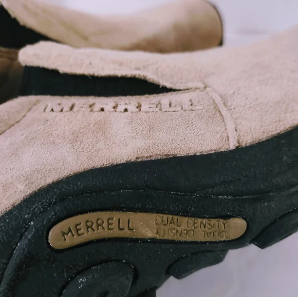 Merrell MOC Hiking Shoes Women’s 8M~Taupe~Slip On Loafers Casual Comfort - Picture 4 of 8